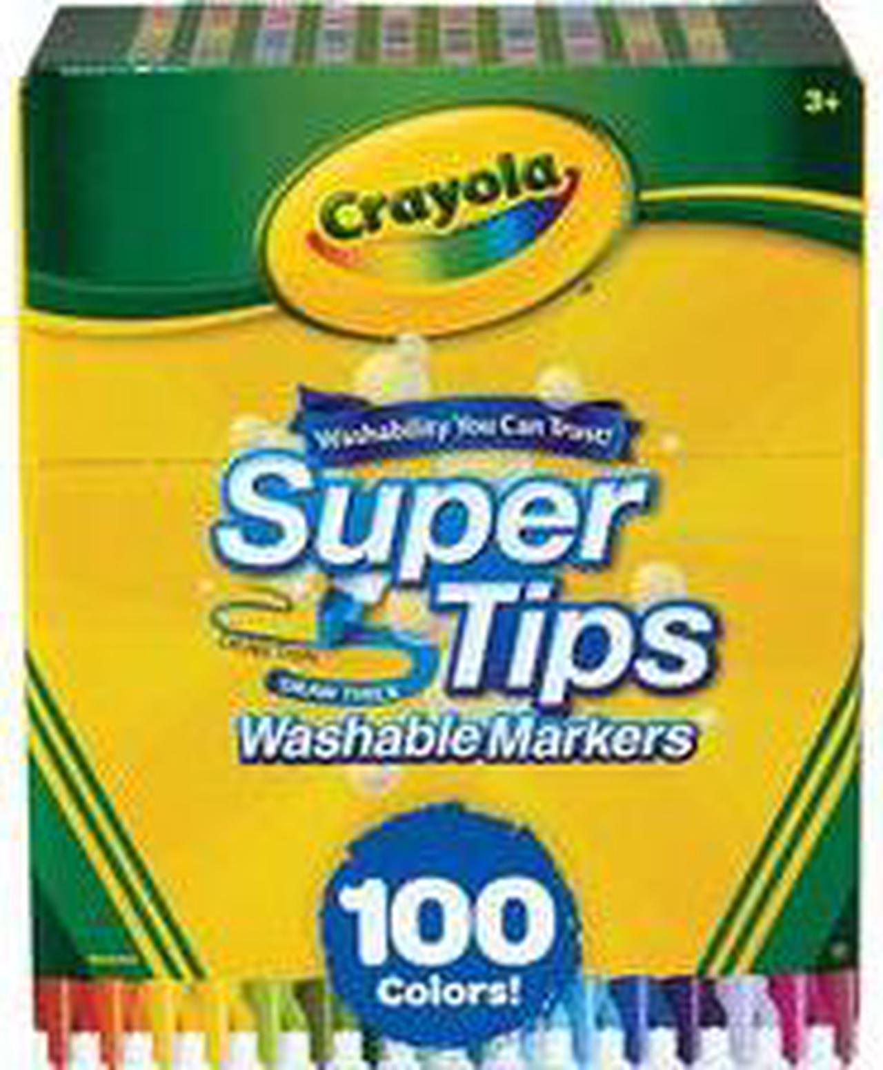 Alt view image 11 of 16 - Crayola Markers Super Tips Washable 100/ST Assorted 585100