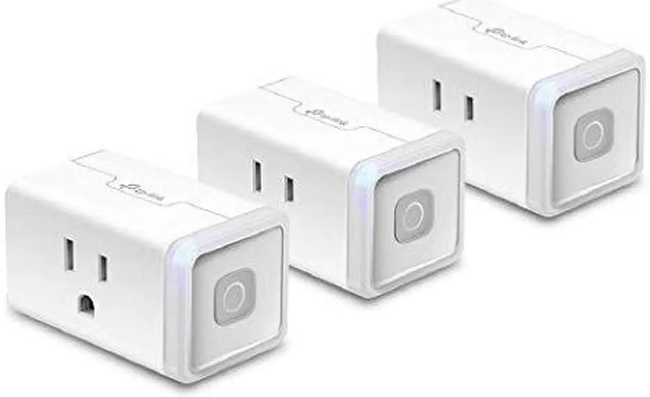 Alt view image 2 of 17 - Kasa Smart Plug by TP-Link, Smart Home WiFi Outlet Works with Alexa, Echo, Google Home & IFTTT, No Hub Required, Remote Control, 12 Amp, UL Certified, 3-Pack (HS103P3)