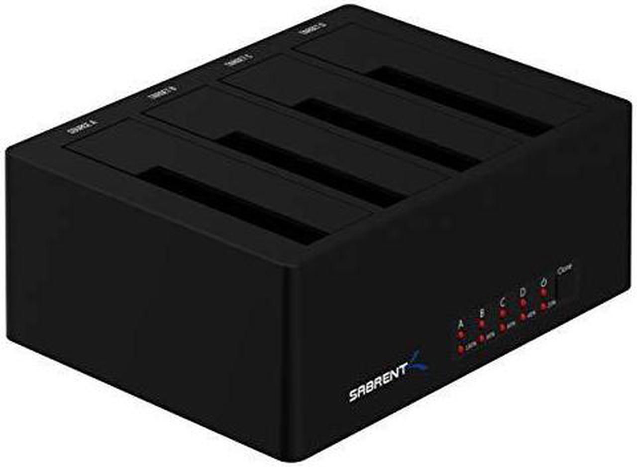 Alt view image 9 of 20 - Sabrent 4-Bay USB 3.0 SATA 2.5in/3.5in SSD/HDD Docking Station (DS-U3B4)