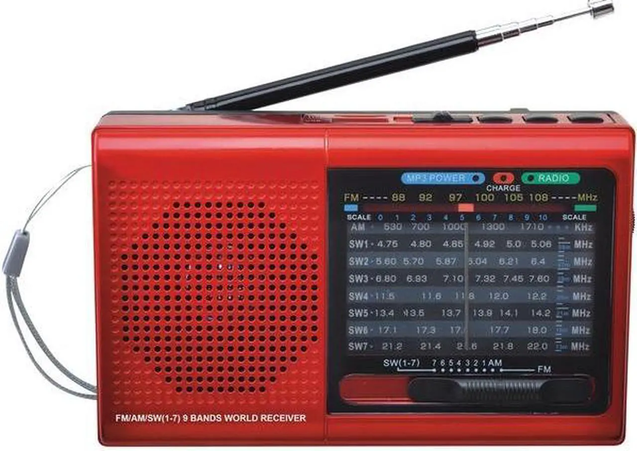 Alt view image 11 of 14 - 9 BAND BT/USB/SD RDIO RED