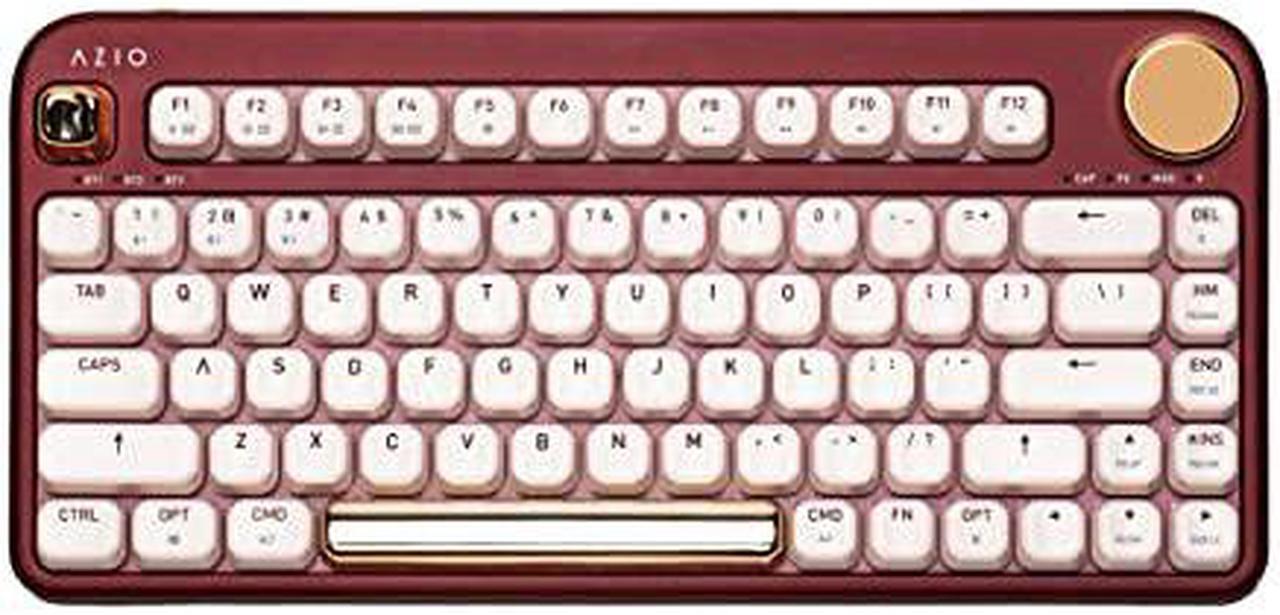 Alt view image 12 of 17 - AZIO IZO Wireless Bluetooth Mechanical Keyboard Baroque Rose