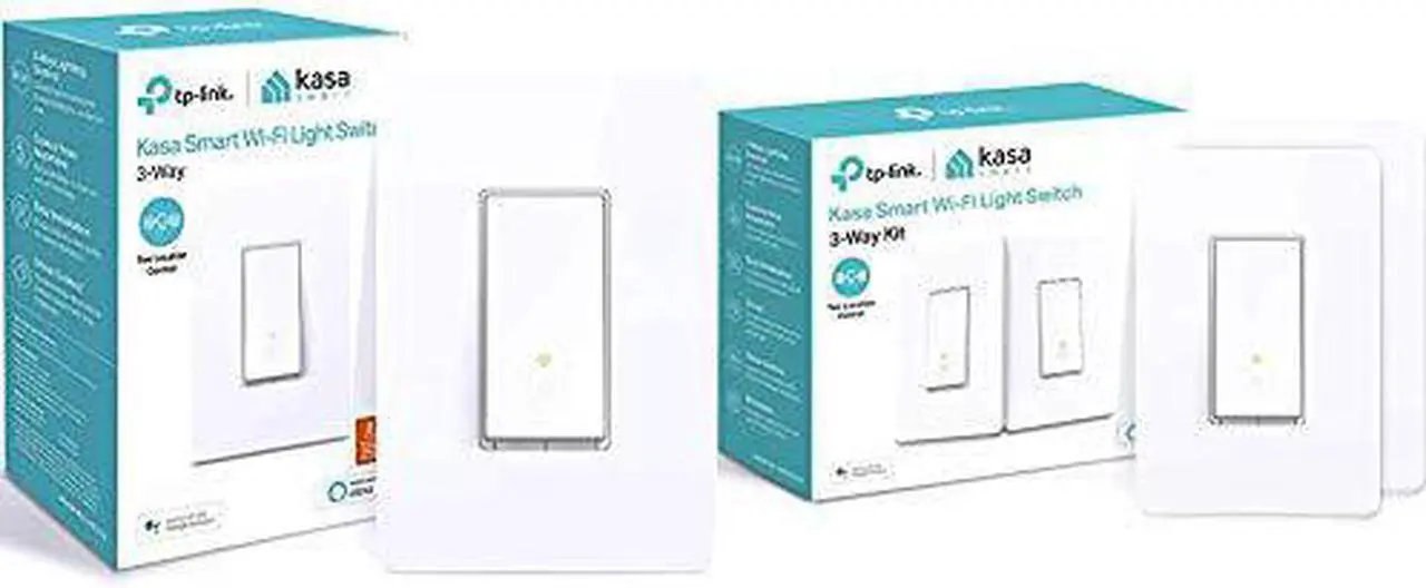 Alt view image 3 of 11 - Kasa Smart 3 Way Switch HS210, Needs Neutral Wire, 2.4GHz Wi-Fi Light Switch works with Alexa and Google Home, UL Certified, No Hub Required, White