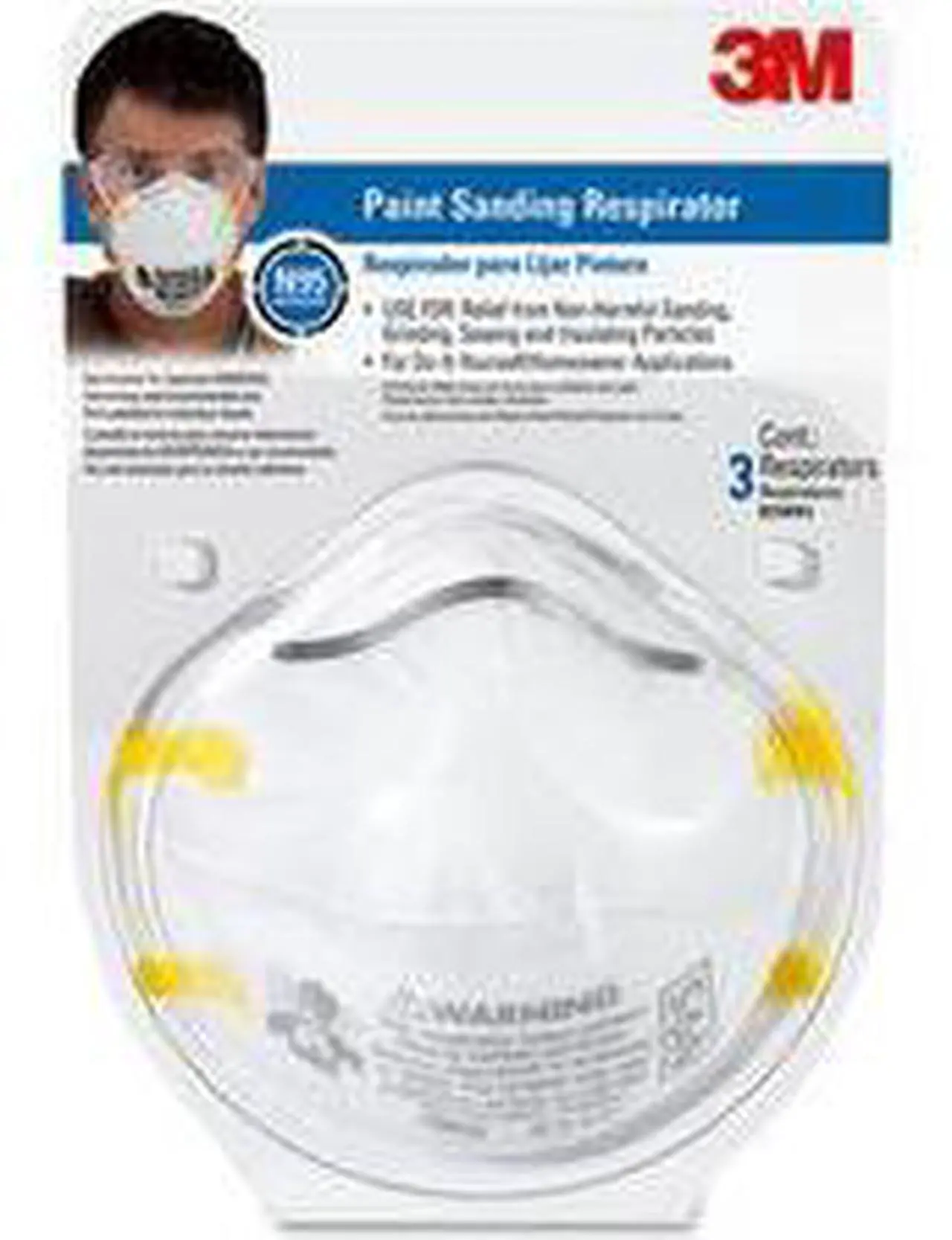 Alt view image 5 of 13 - 3M Particulate Respirator N95 20/BX White 46457