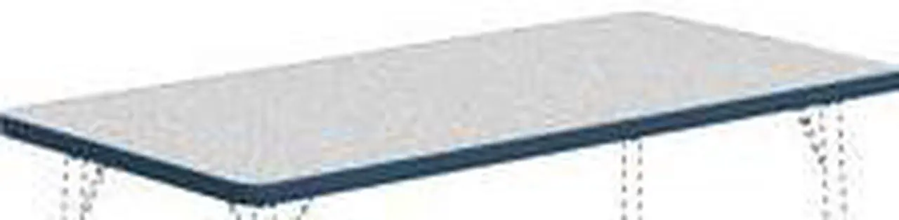 Alt view image 6 of 6 - Lorell LLR99916 24 x 48 Rectangular Classroom Activity Tabletop - Gray & Navy