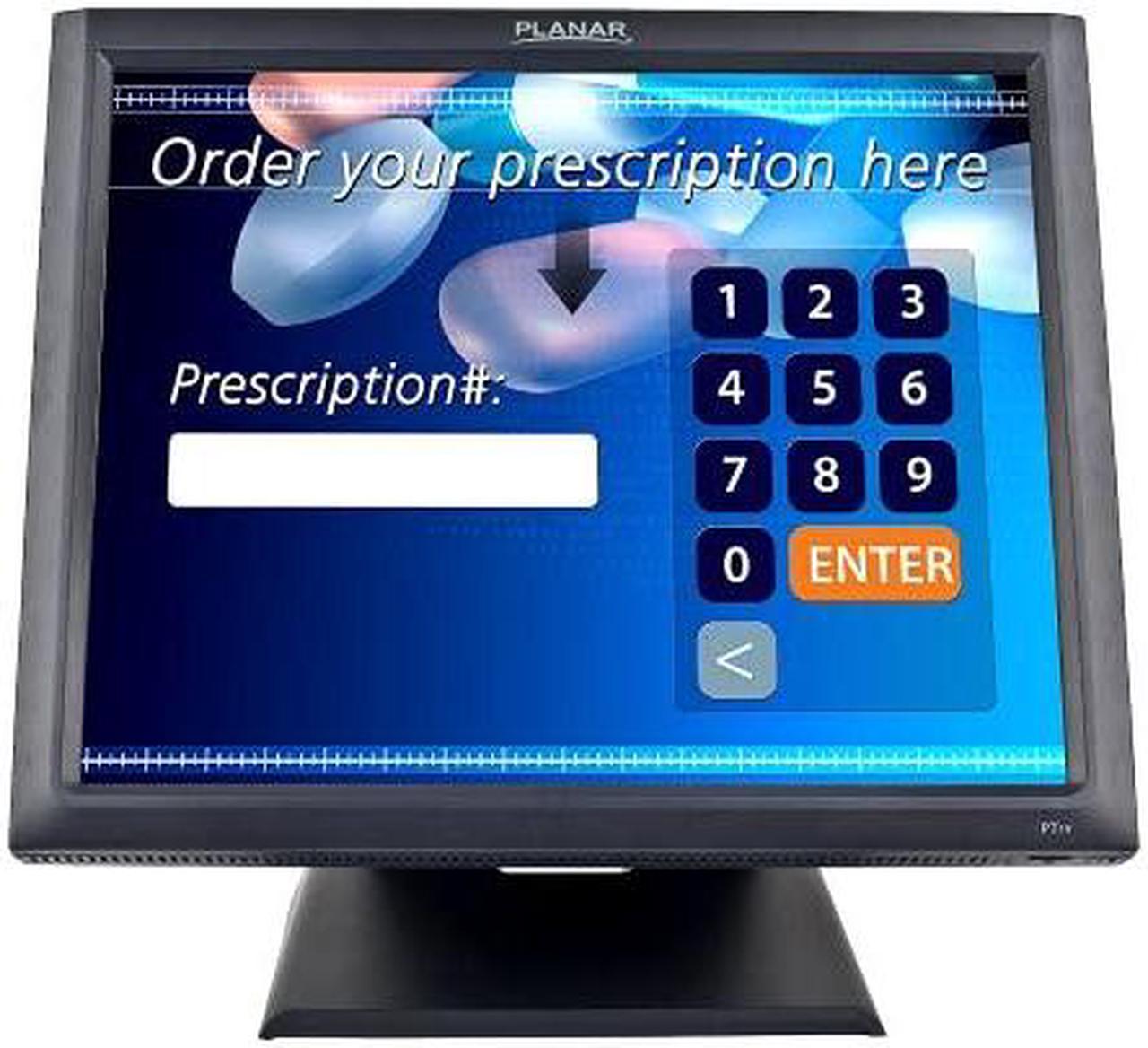 PLANAR PT1945R (997-5971-01) Black 19" USB 5-wire Resistive Touchscreen Monitor 200 cd/m2 1000:1 Integrated stereo speakers with 1W/channel