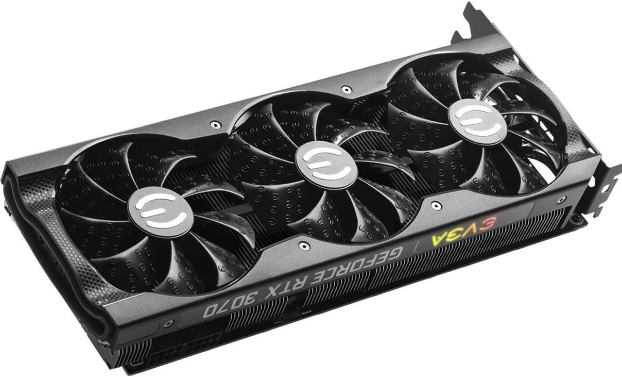 Alt view image 3 of 3 - evga geforce rtx 3070 xc3 8gb gddr6 black gaming graphics card