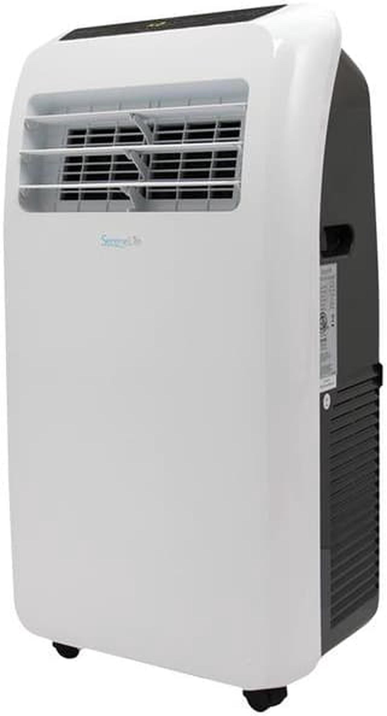 Alt view image 10 of 11 - serenelife 10,000 btu portable air conditioner + 9,000 btu heater, 4in1 ac unit with builtin dehumidifier, fan modes, remote control, complete window exhaust kit for rooms up to 350 sq. ft