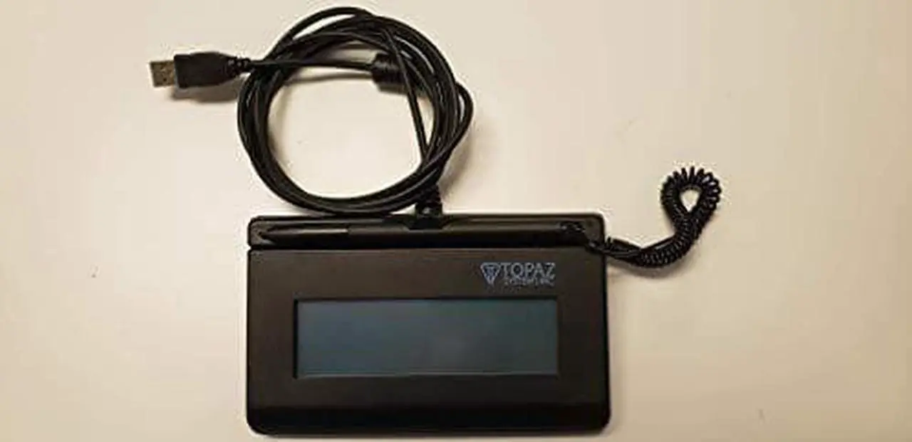 Alt view image 4 of 6 - Topaz SignatureGem T-L462 Signature Capture Pad  TOPAZ SIGNATUREGEM LCD 1X5IN BACKLIT INCLUDES SIGPLUS SWBacklit LCDUSB