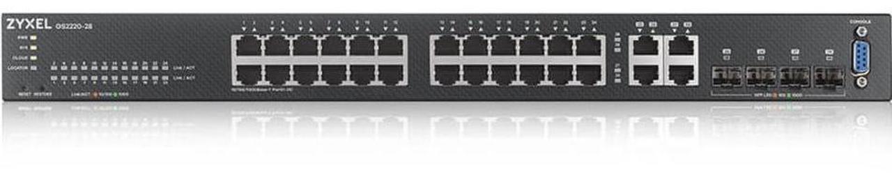 Alt view image 9 of 17 - Zyxel GS2220-28 24-Port Gigabit Ethernet Layer 2 Managed Switch