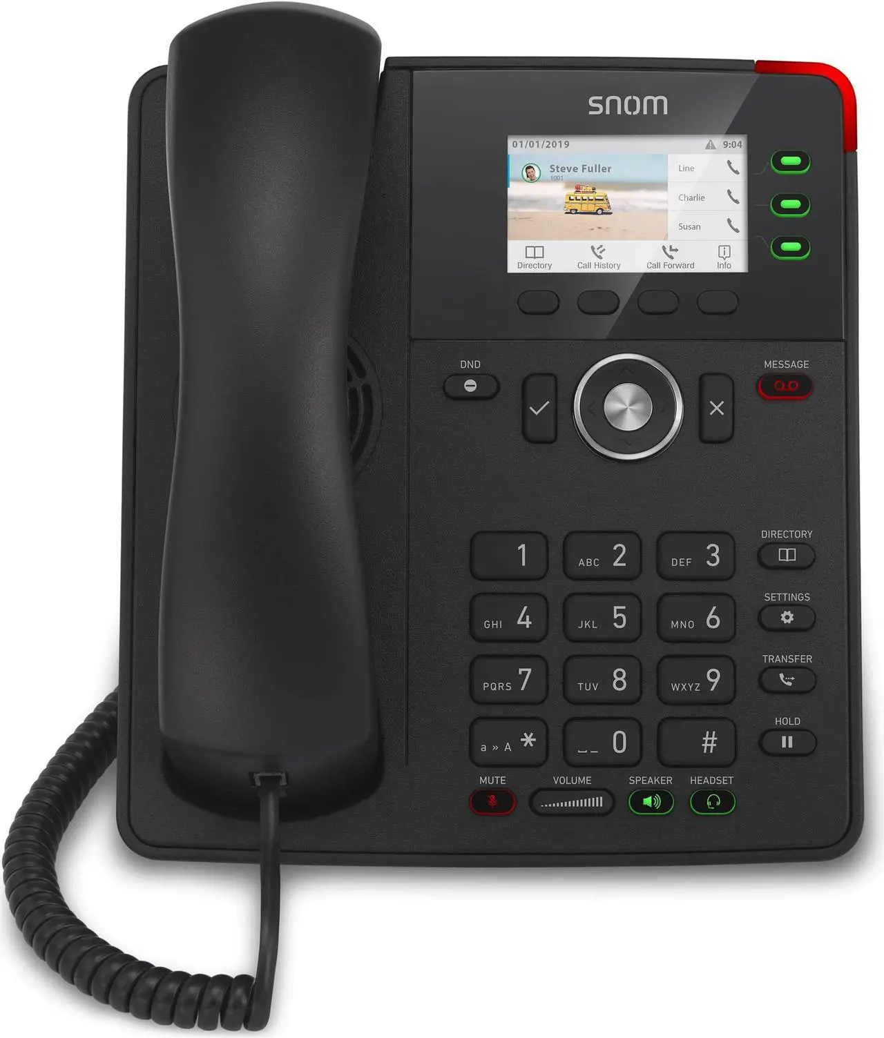 Alt view image 9 of 12 - snom d717 sip phone