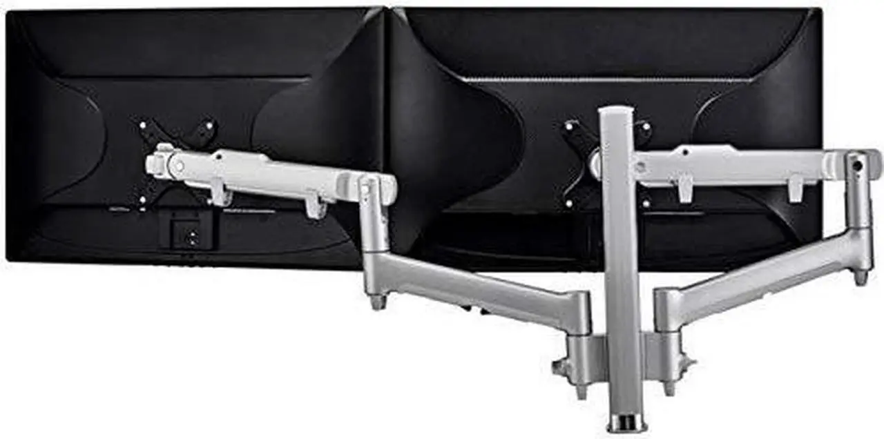 Alt view image 5 of 7 - atdec AWMS-2-D40-F-S Dual 618mm Dynamic Arms on 400mm Post