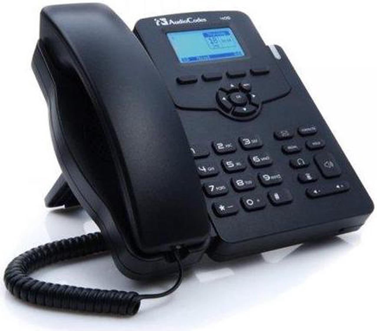 Alt view image 5 of 5 - AudioCodes 405HD IP Phone - Corded - Corded - Black - VoIP - Speakerphone - 2 x Network (RJ-45) - PoE Ports - SIP Protocol(s)