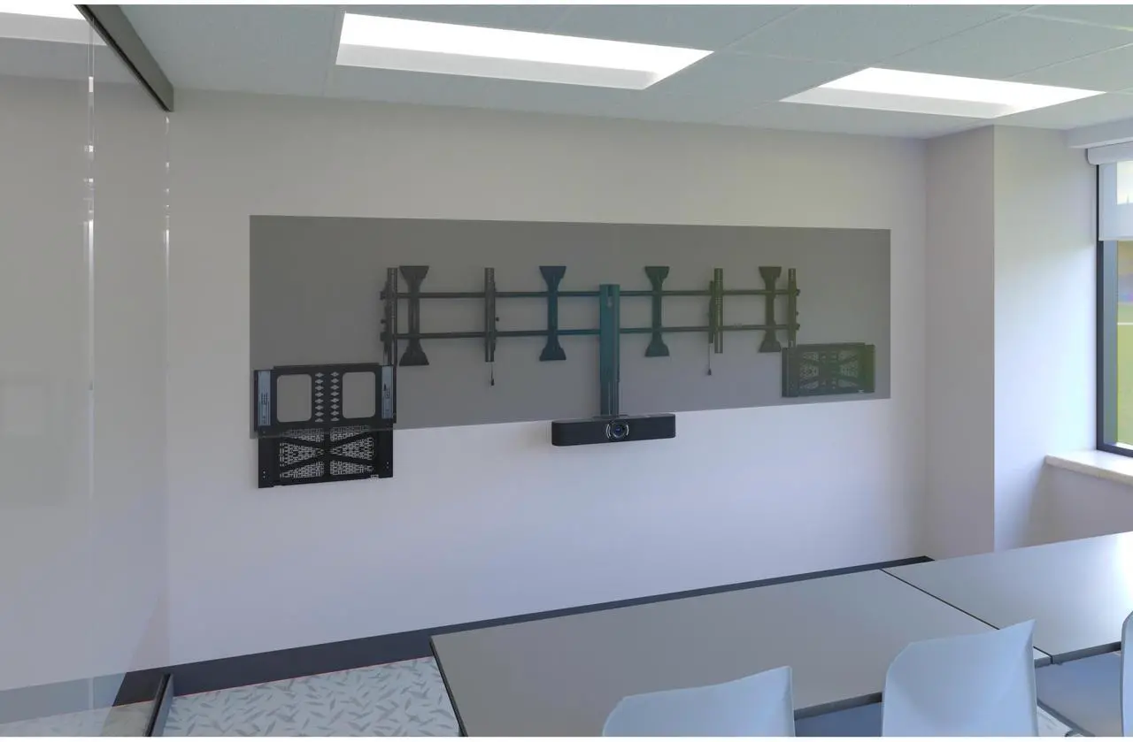 Alt view image 3 of 6 - Chief Proximity Component Storage Slide-Lock Panel for AV Systems - Black