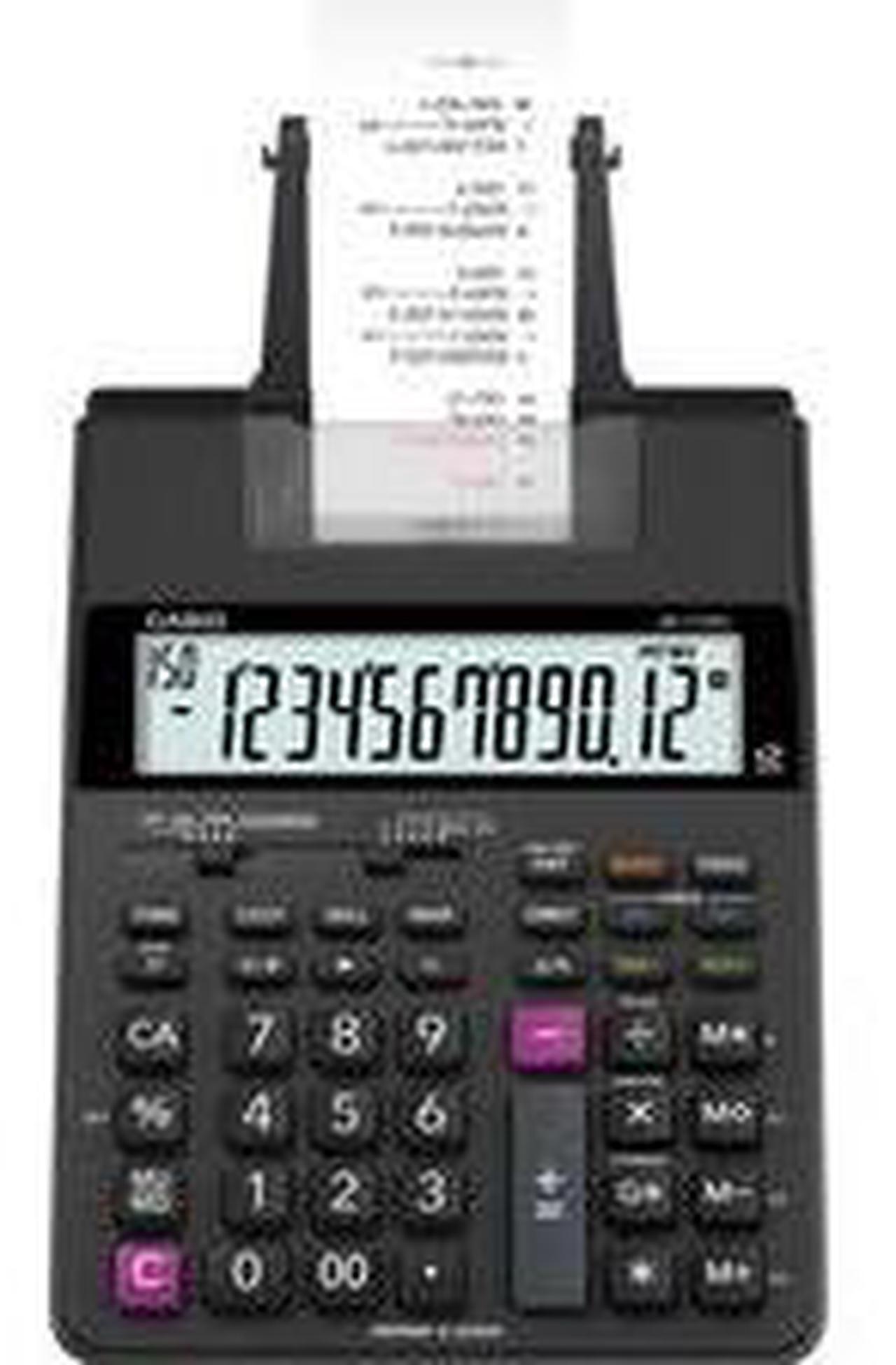 Alt view image 11 of 13 - Casio Printing Calculator 6-1/2"Wx11-5/8"Lx2-9/16"H Black HR170RC