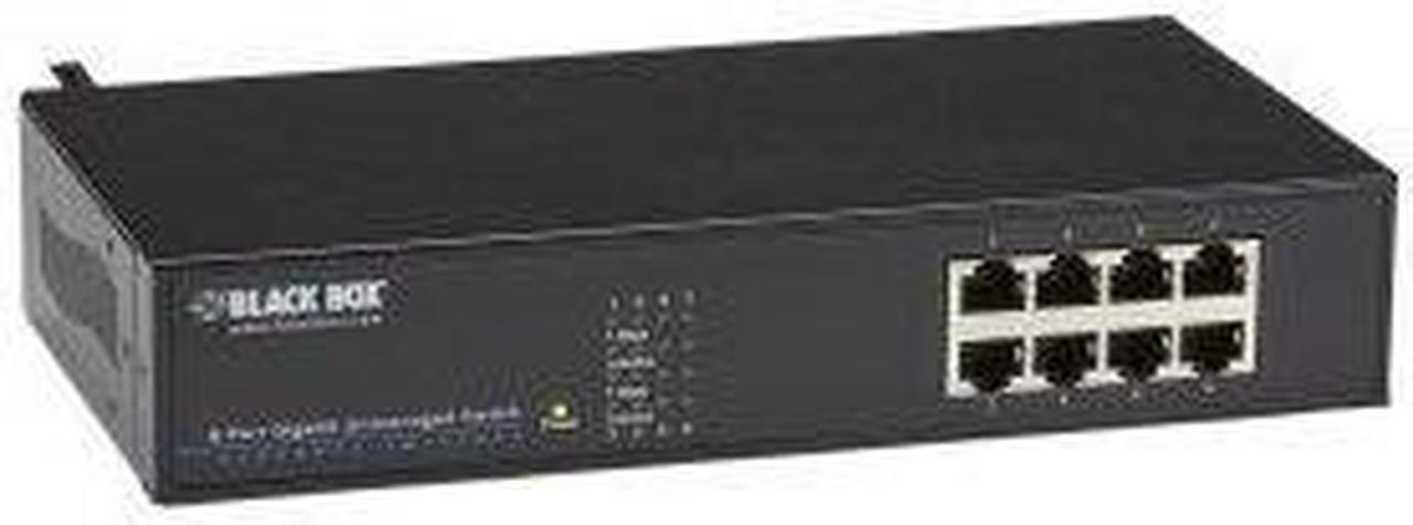Alt view image 4 of 7 - Black Box Ethernet Switch - 8 Network - 2 Layer Supported - 1U - Rack-mountable