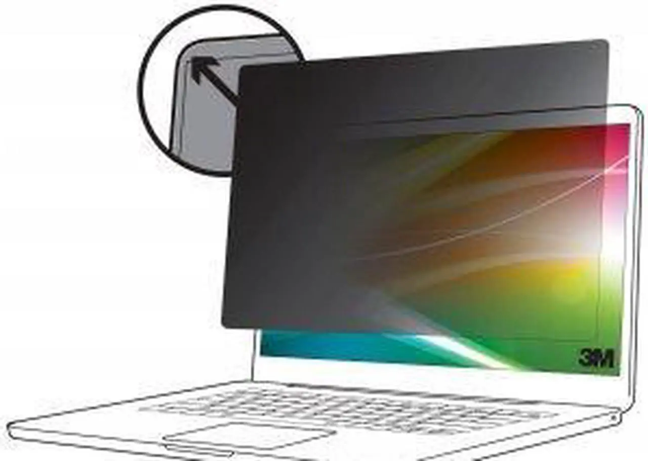 Alt view image 8 of 8 - 3M Bright Screen Privacy Filter for Apple® MacBook Pro® 16 2019, 16:10, BPNAP004 - For 16" Widescreen LCD MacBook Pro - 16:10 - Scratch Resistant, Fingerprint Resistant