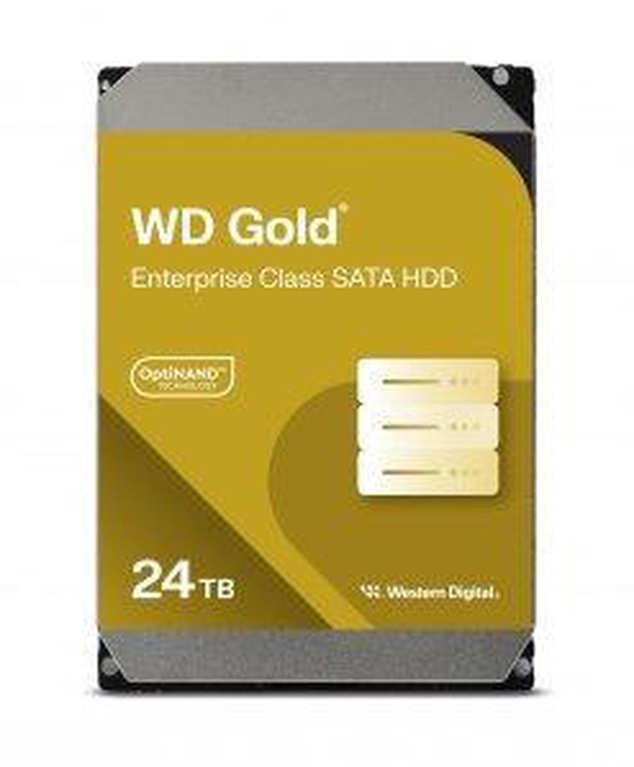 Alt view image 3 of 3 - WD Gold WD242KRYZ 24 TB Hard Drive - 3.5" Internal - SATA (SATA/600) - Conventional Magnetic Recording (CMR) Method - Storage System, Data Center, Server Device Supported - 7200rpm