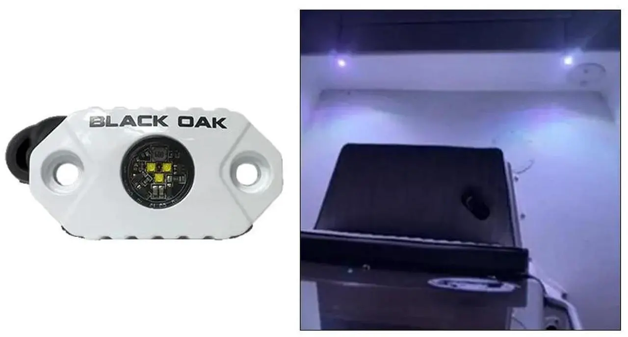 Alt view image 4 of 4 - Black Oak LED Rock Accent Light - White - White Housing Rock Accent Light - White - White Housing