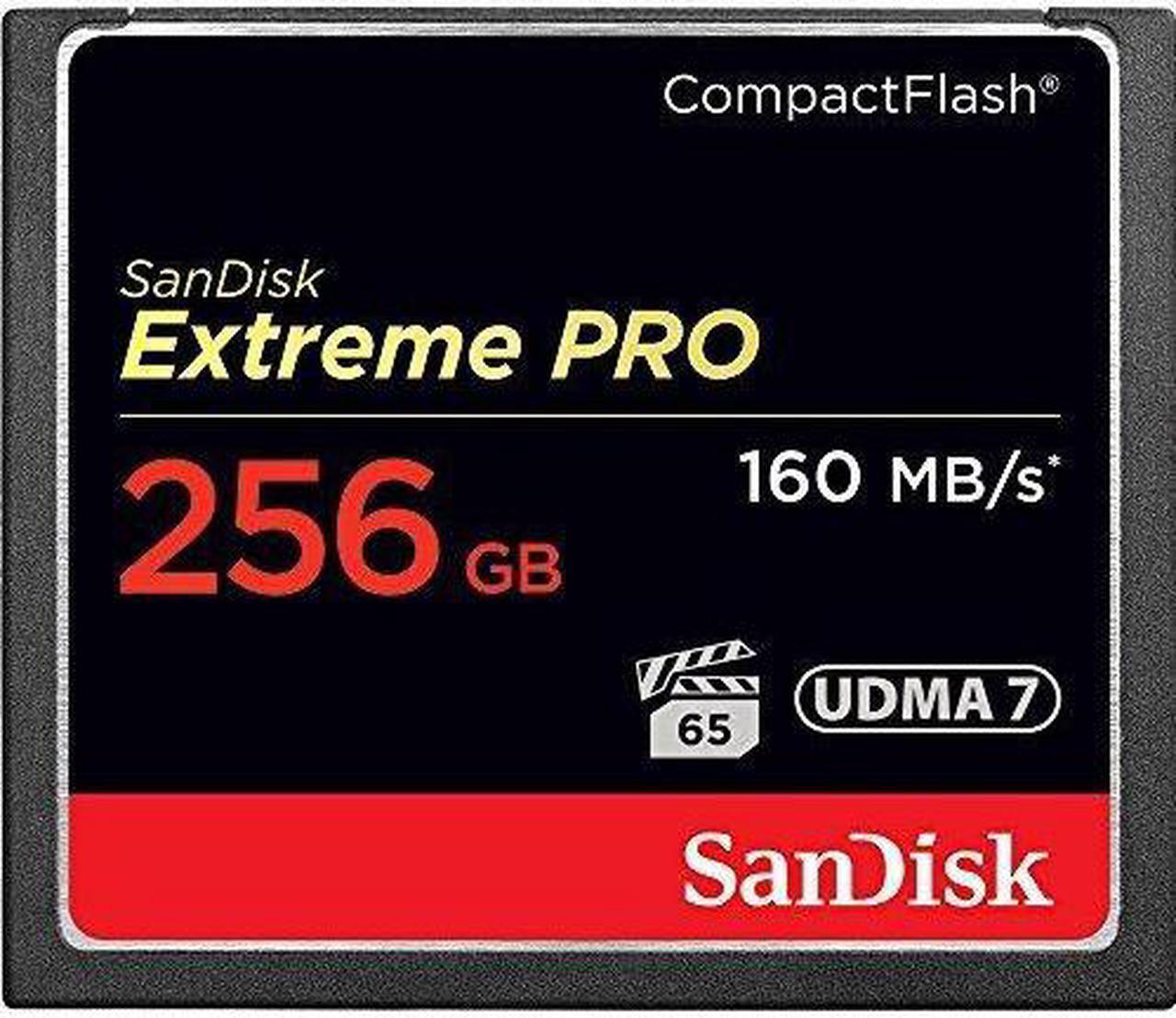 Alt view image 13 of 19 - SanDisk 256GB Extreme Pro CompactFlash Memory Card (160MB/s)