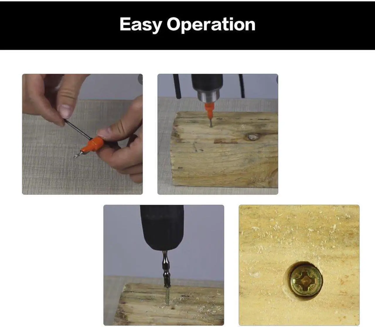Alt view image 2 of 7 - Alloy Drill Bit 3.5mm*8mm Pilot Hole Saw Countersink Woodworking Chamfering Drilling Holes Accessories Wood Power Rotary Tool