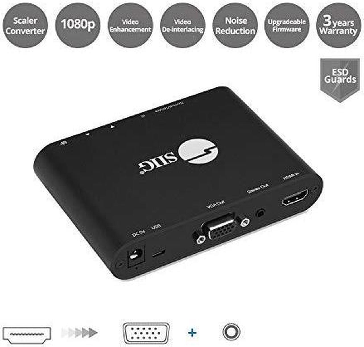 Alt view image 2 of 15 - SIIG HDMI to VGA & Audio Scaler Converter