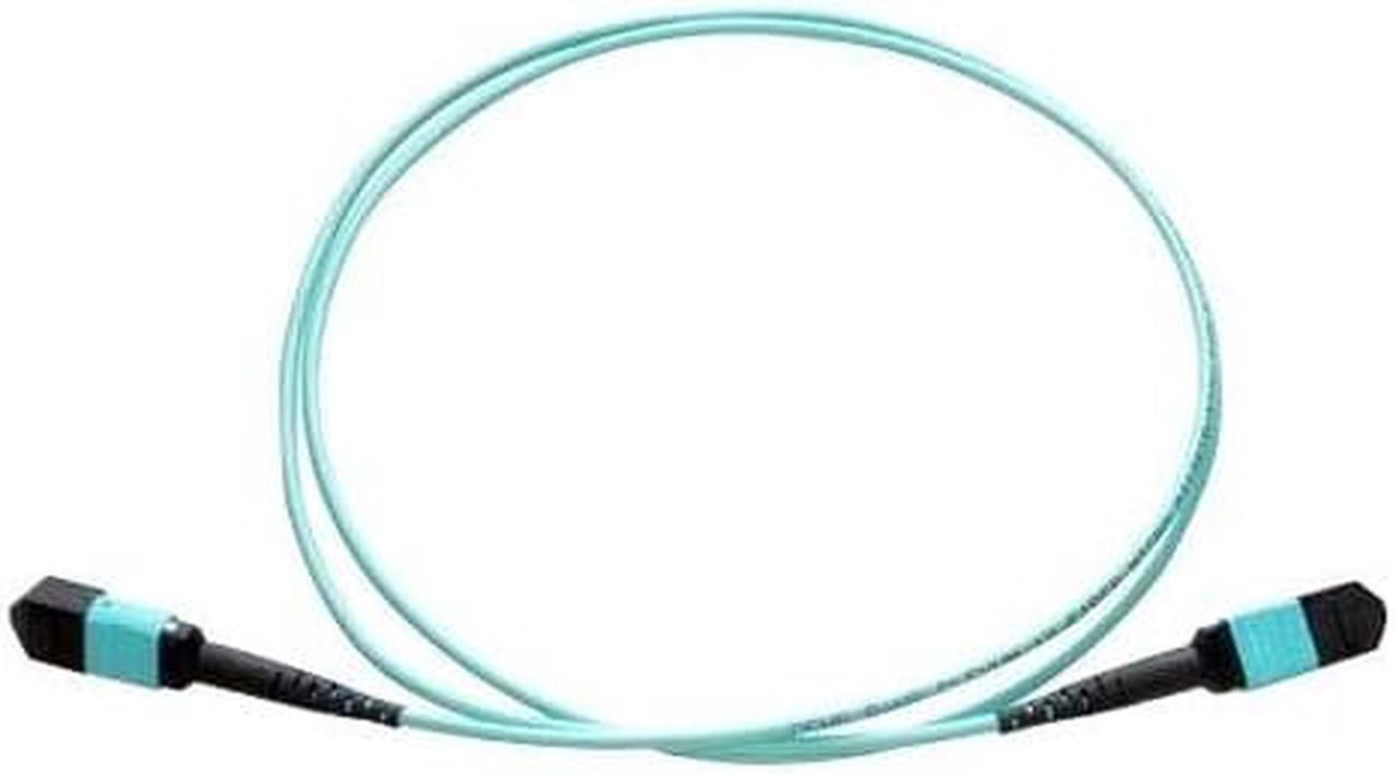 AXIOM MPO FEMALE TO MPO FEMALE MULTIMODE OM3 50/125 FIBER OPTIC CABLE - 8M