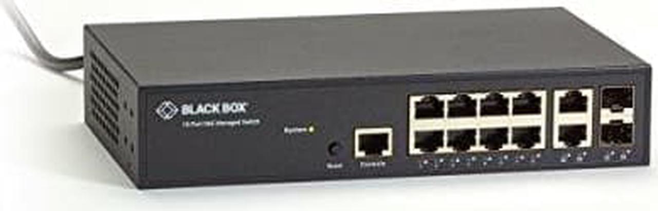 Alt view image 5 of 5 - Black Box LGB1110A L2+ Switch Delivers Management Simplicity, Lower Cost Of Ownership, Plus Fiber U