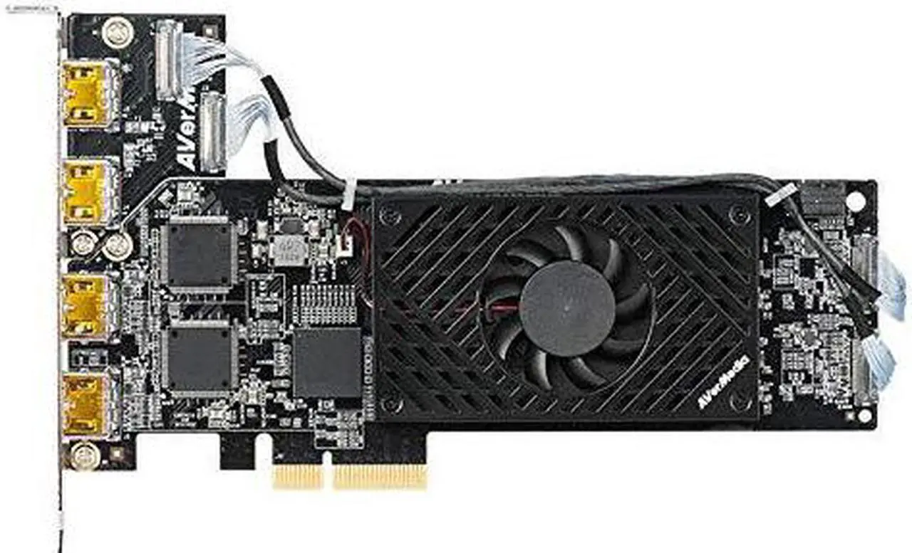 Alt view image 5 of 6 - AVerMedia 1080p60 HDMI 4-Channel PCIe Video Capture Card w/Low Profile (CL314H1)
