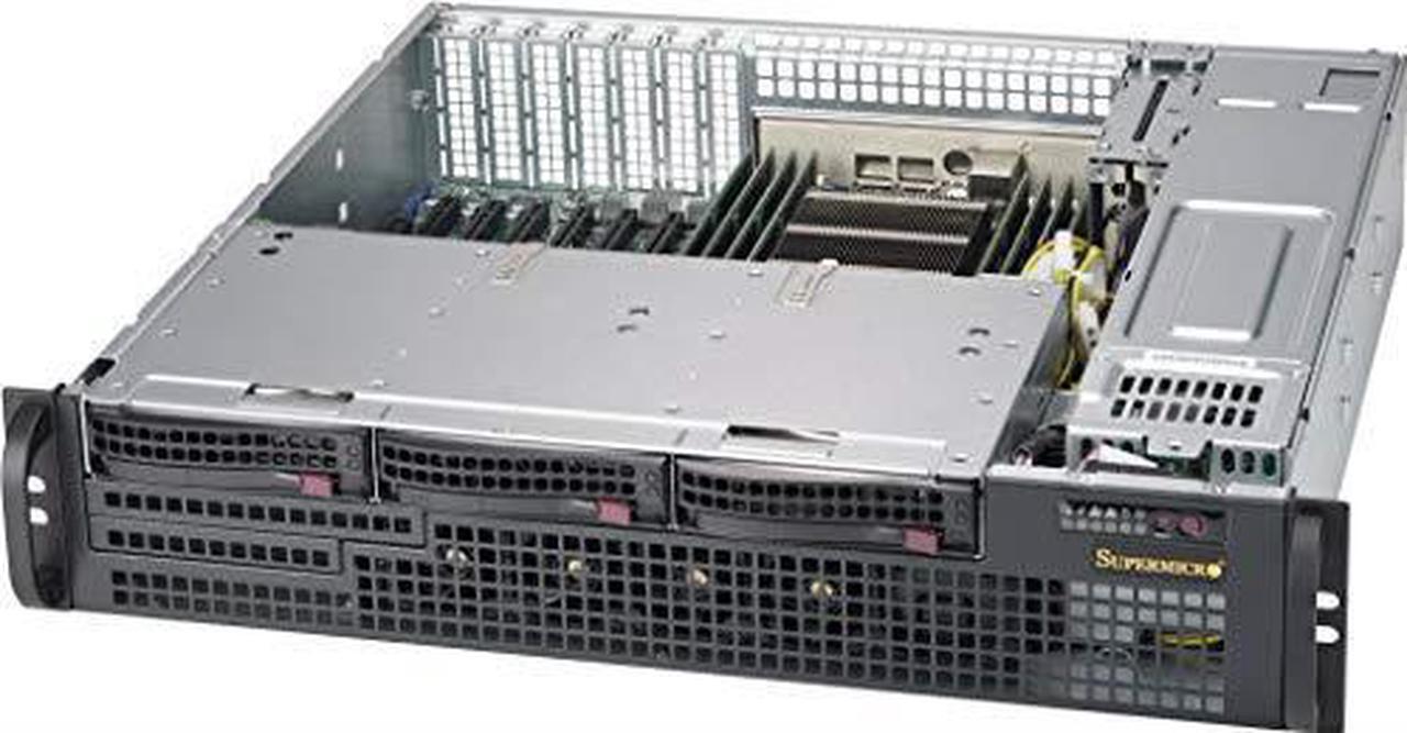 Alt view image 4 of 4 - Supermicro CSE-825MBTQC-R802LPB Sc825Mb 2U Rm Blk 800W Rps Atx Compact Sas3 Lp Cse
