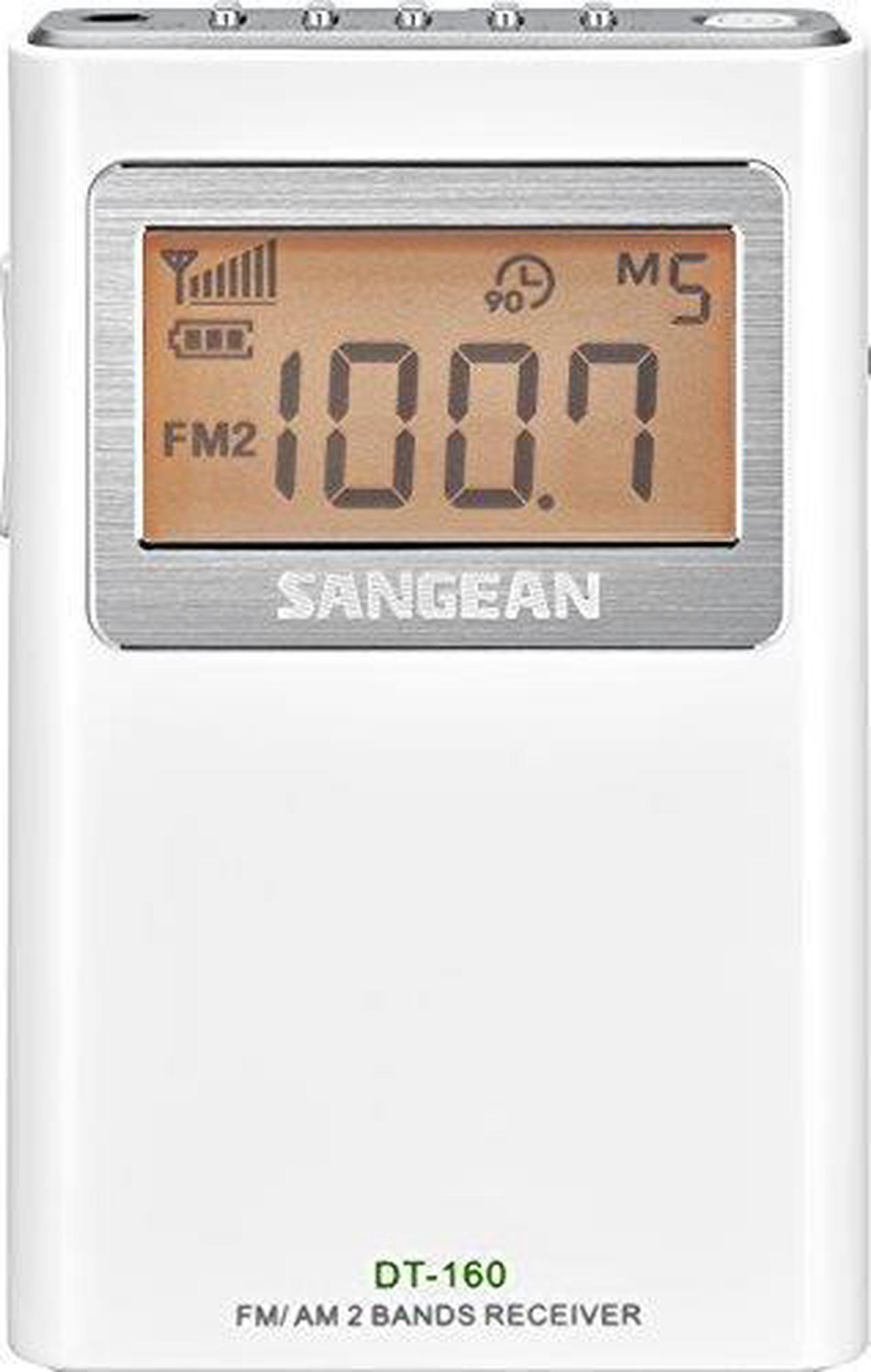 Alt view image 9 of 13 - Sangean AM FM Stereo Pocket Radio White DT-160