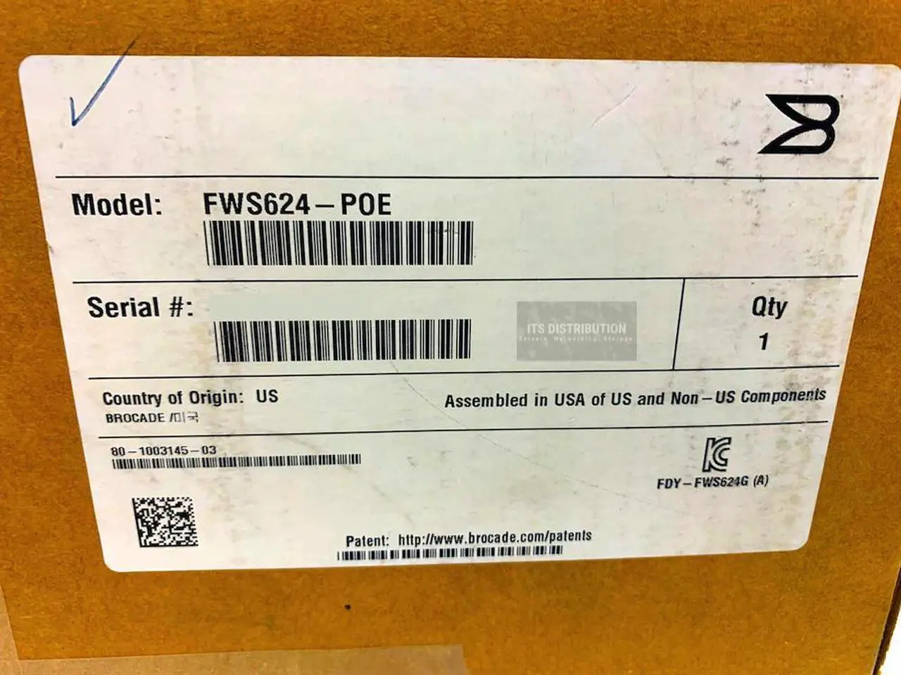Alt view image 3 of 3 - Brocade FastIron FWS624 Workgroup Switch 80-1003145-03 (FWS624-POE)