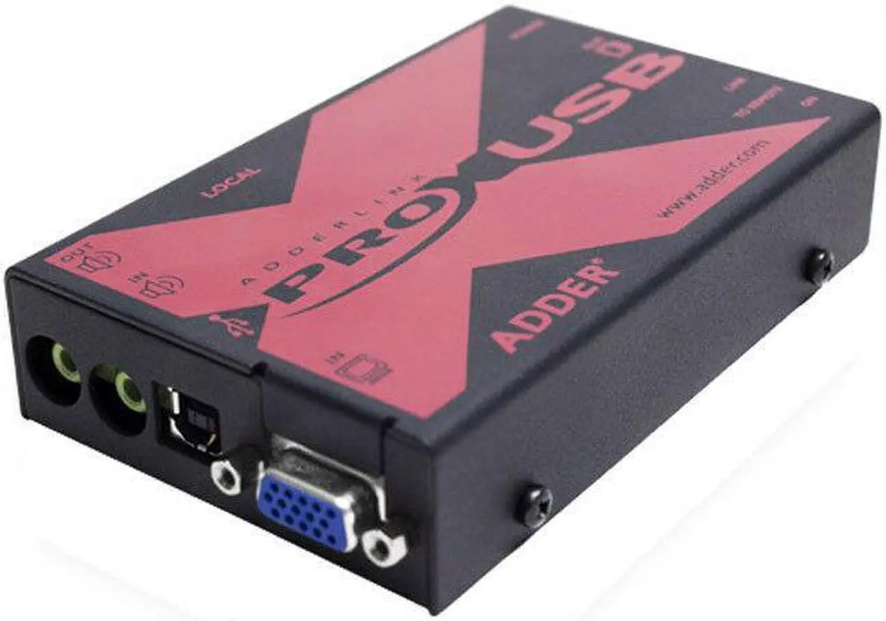 Alt view image 2 of 10 - Adder - X-USBPRO-US - AdderLink XUSBPRO. Transparent USB & VGA KVMA CATx Extender 300 Mtr