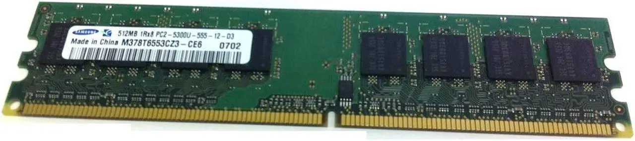 Alt view image 2 of 3 - MEM DIMM 512MB PC2-5300U NON-ECC
