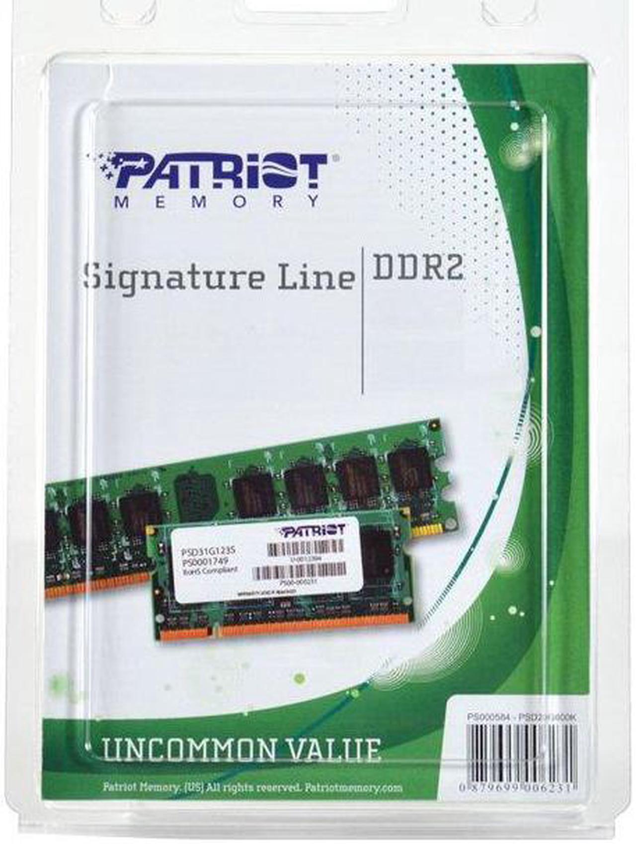 Alt view image 8 of 8 - Patriot Memory DDR2 8GB (2 x 4GB) PC2-6400 (800MHz) DIMM Kit - 8 GB - DDR2 SDRAM - 800 MHz DDR2-800/PC2-6400 - 1.80 V - Non-ECC - Unbuffered - 240-pin - DIMM