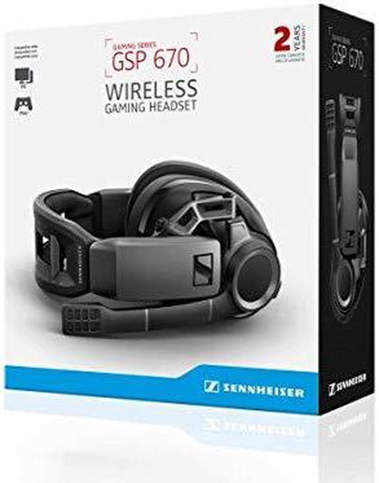 Alt view image 7 of 14 - Sennheiser GSP 670 Wireless Gaming Headset, Low-Latency Bluetooth, 7.1 Surround Sound, Noise-Cancelling Mic, Flip-to-Mute, Audio Presets, For Windows PC, PS4, and Smartphones
