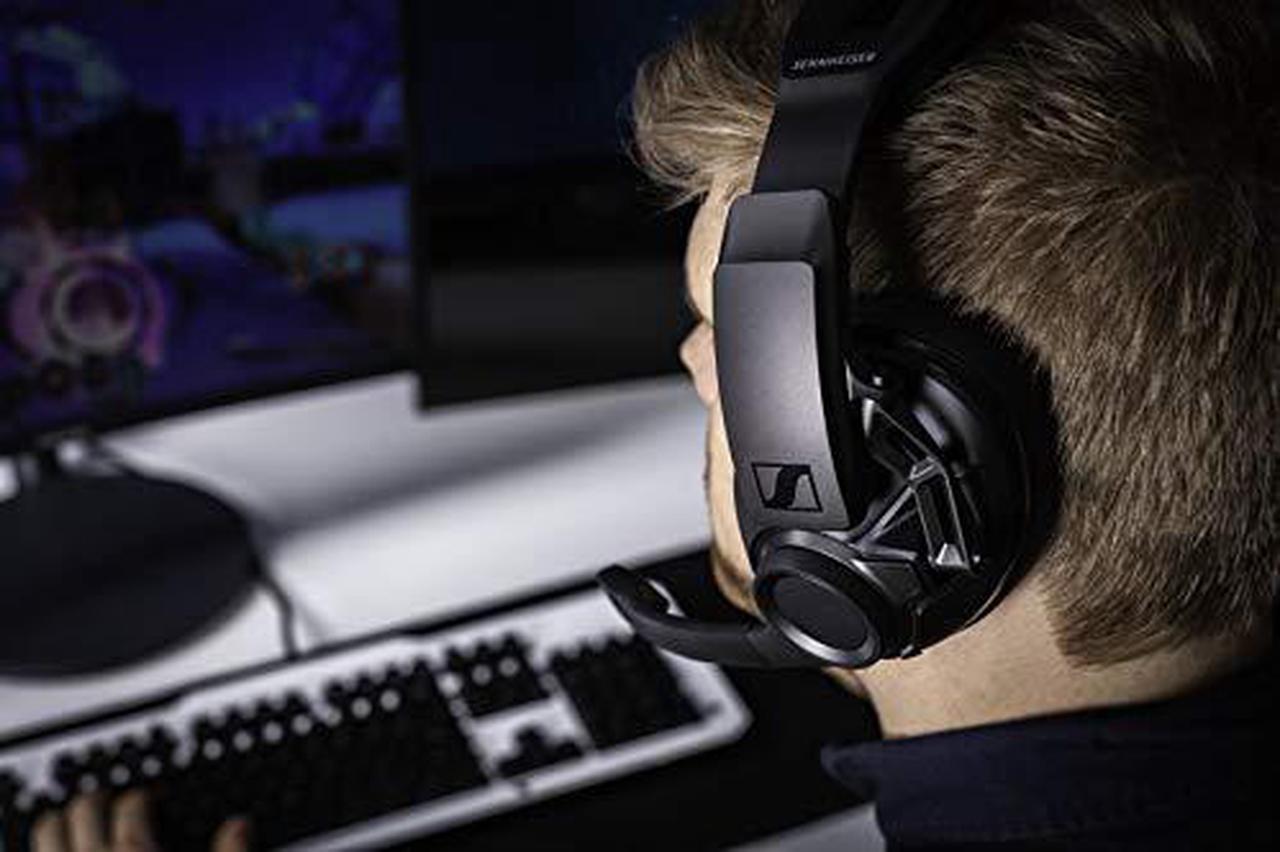 Alt view image 2 of 14 - Sennheiser GSP 670 Wireless Gaming Headset, Low-Latency Bluetooth, 7.1 Surround Sound, Noise-Cancelling Mic, Flip-to-Mute, Audio Presets, For Windows PC, PS4, and Smartphones