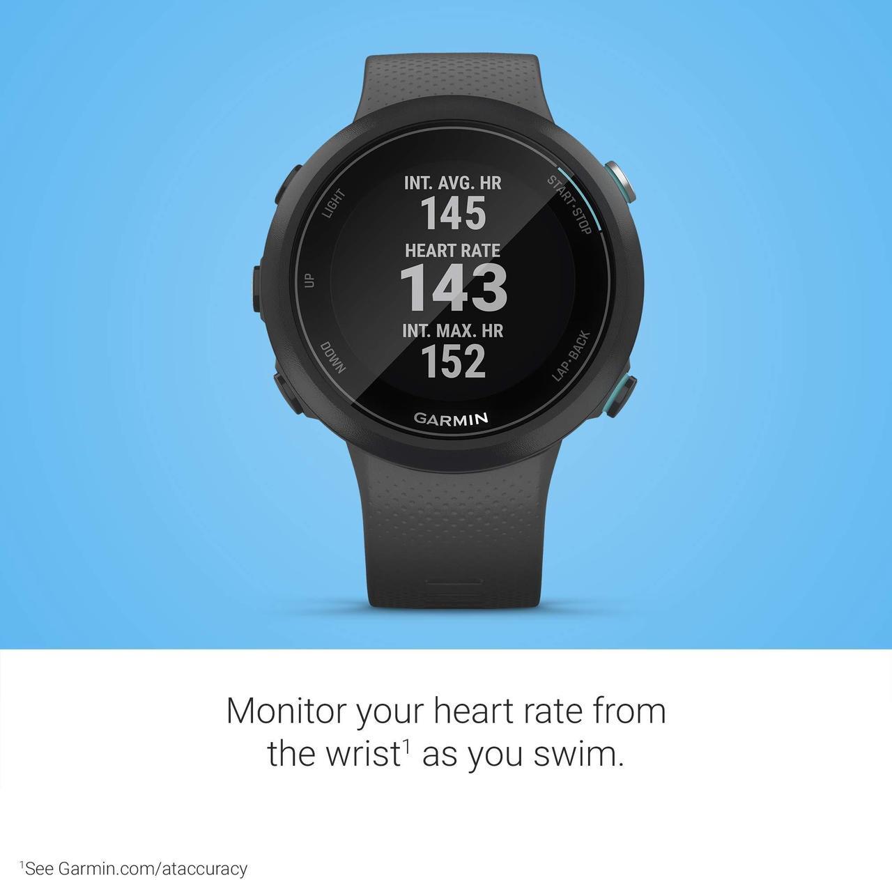 Alt view image 7 of 17 - Garmin Swim 2 - GPS Swimming Smartwatch for Pool and Open Water - Slate Gray