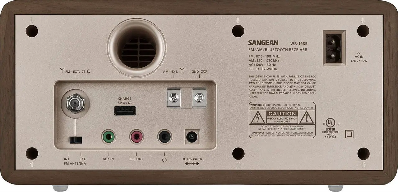 Alt view image 4 of 13 - Sangean - WR-16SE - Sangean WR-16SE WR-16 45th Anniversary Special Edition AM/FM Wooden Cabinet Radio with Bluetooth