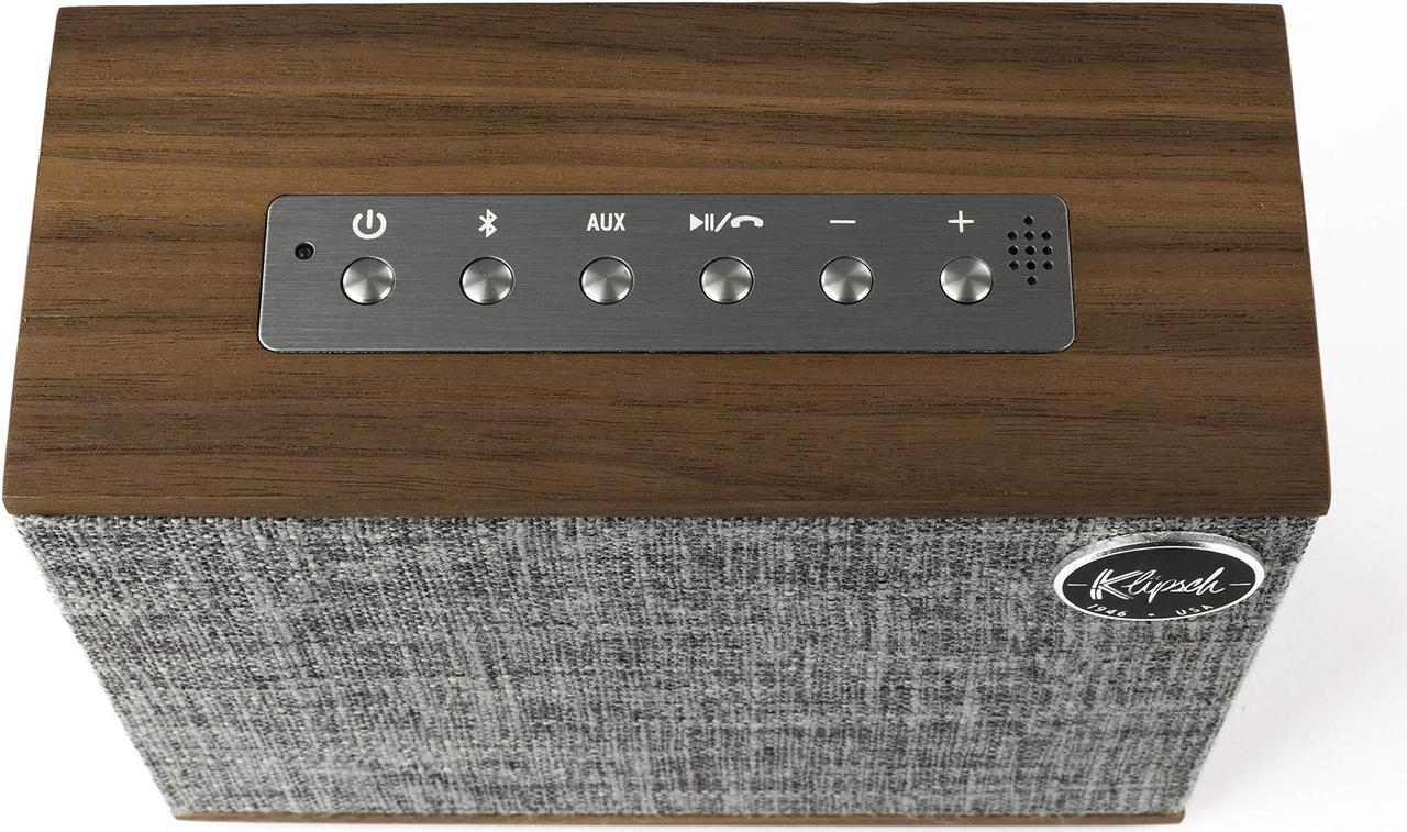 Alt view image 3 of 5 - klipsch heritage groove portable bluetooth speaker in walnut
