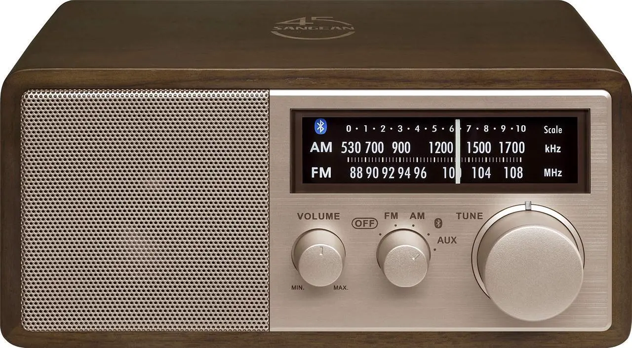 Alt view image 3 of 13 - Sangean - WR-16SE - Sangean WR-16SE WR-16 45th Anniversary Special Edition AM/FM Wooden Cabinet Radio with Bluetooth