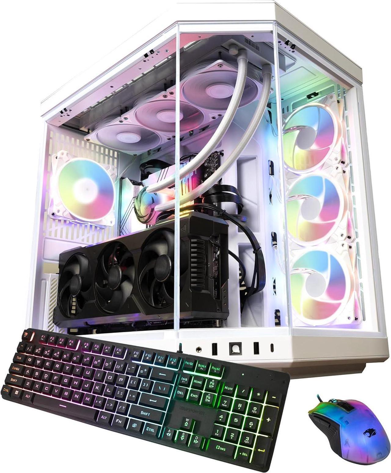Main image of iBUYPOWER Y70 Snow White Gaming PC Desktop - AMD Ryzen 9 9900X - NVIDIA GeForce RTX 5070Ti 16GB - 64GB DDR5 RGB - 1TB NVMe SSD - Y70WA9N57T01
