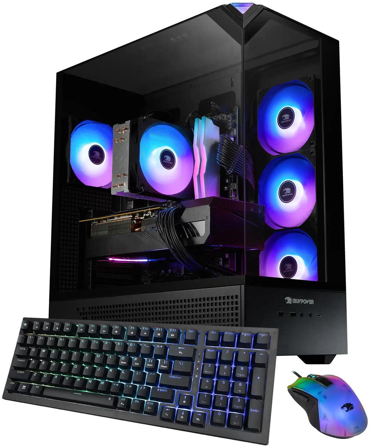 Main image of iBUYPOWER Element 9 Black Gaming PC Desktop - Intel Core Ultra 9 285K - NVIDIA GeForce RTX 5070Ti 16GB - 32GB DDR5 RGB - 2TB NVMe SSD - EBI9N57T01