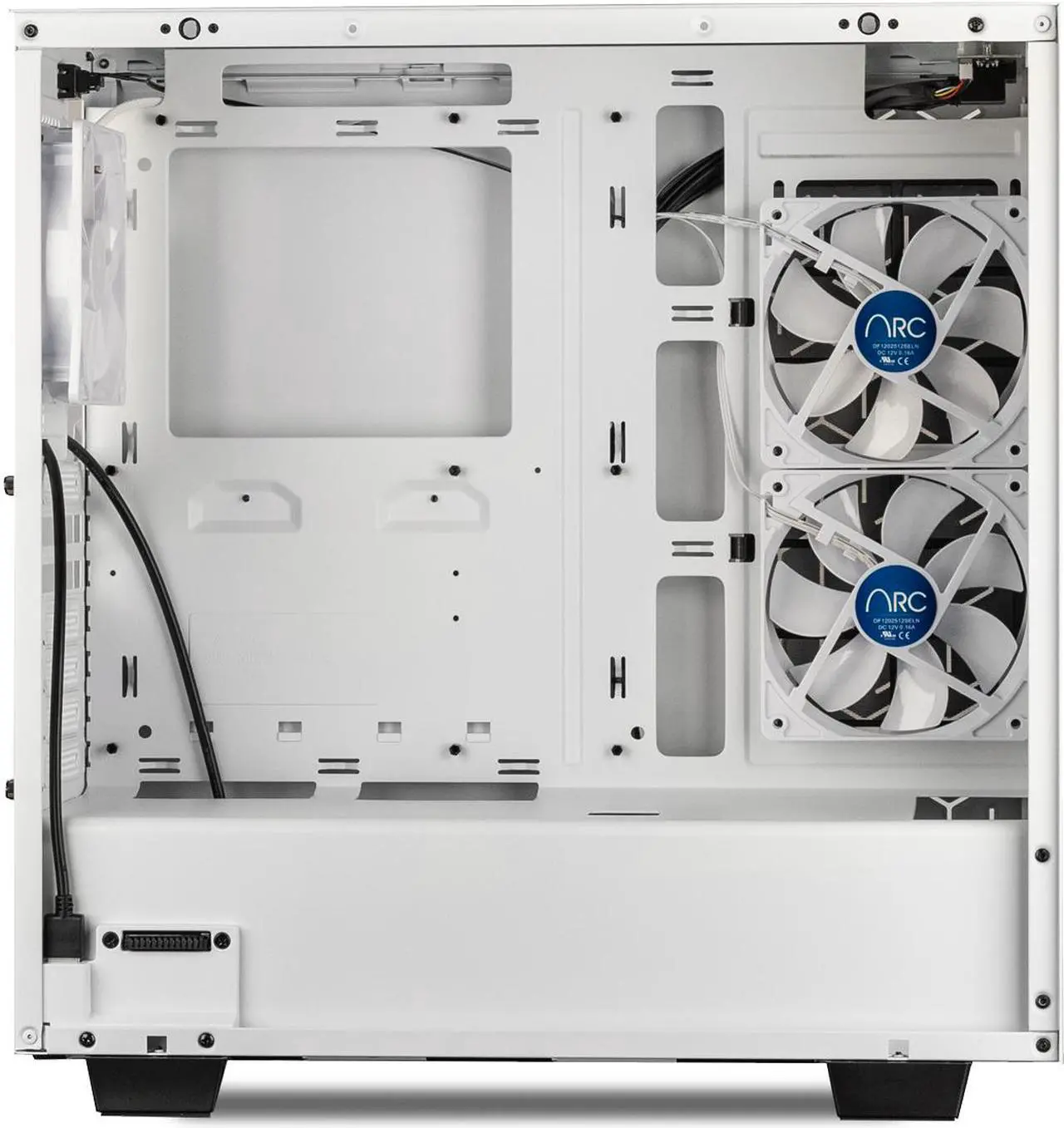 Alt view image 5 of 6 - iBUYPOWER Snowblind S Case 19" Translucent Customizable Side-Panel LCD Display 1280 x 1024 Resolution Mid-Tower Desktop Computer Gaming Case  - White