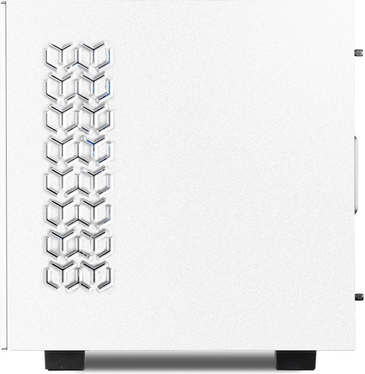 Alt view image 4 of 6 - iBUYPOWER Snowblind S Case 19" Translucent Customizable Side-Panel LCD Display 1280 x 1024 Resolution Mid-Tower Desktop Computer Gaming Case  - White