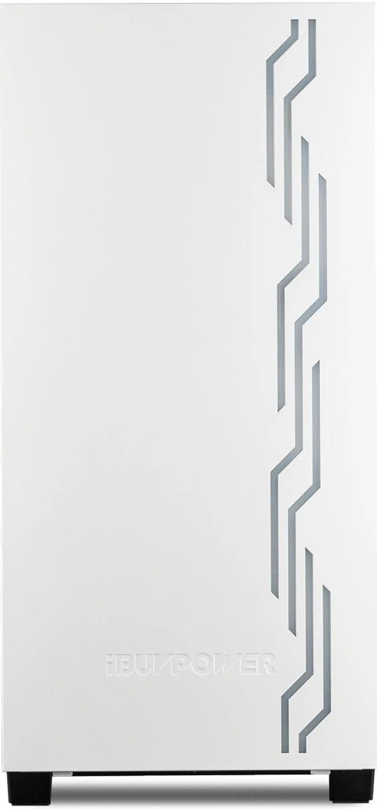 Alt view image 3 of 6 - iBUYPOWER Snowblind S Case 19" Translucent Customizable Side-Panel LCD Display 1280 x 1024 Resolution Mid-Tower Desktop Computer Gaming Case  - White