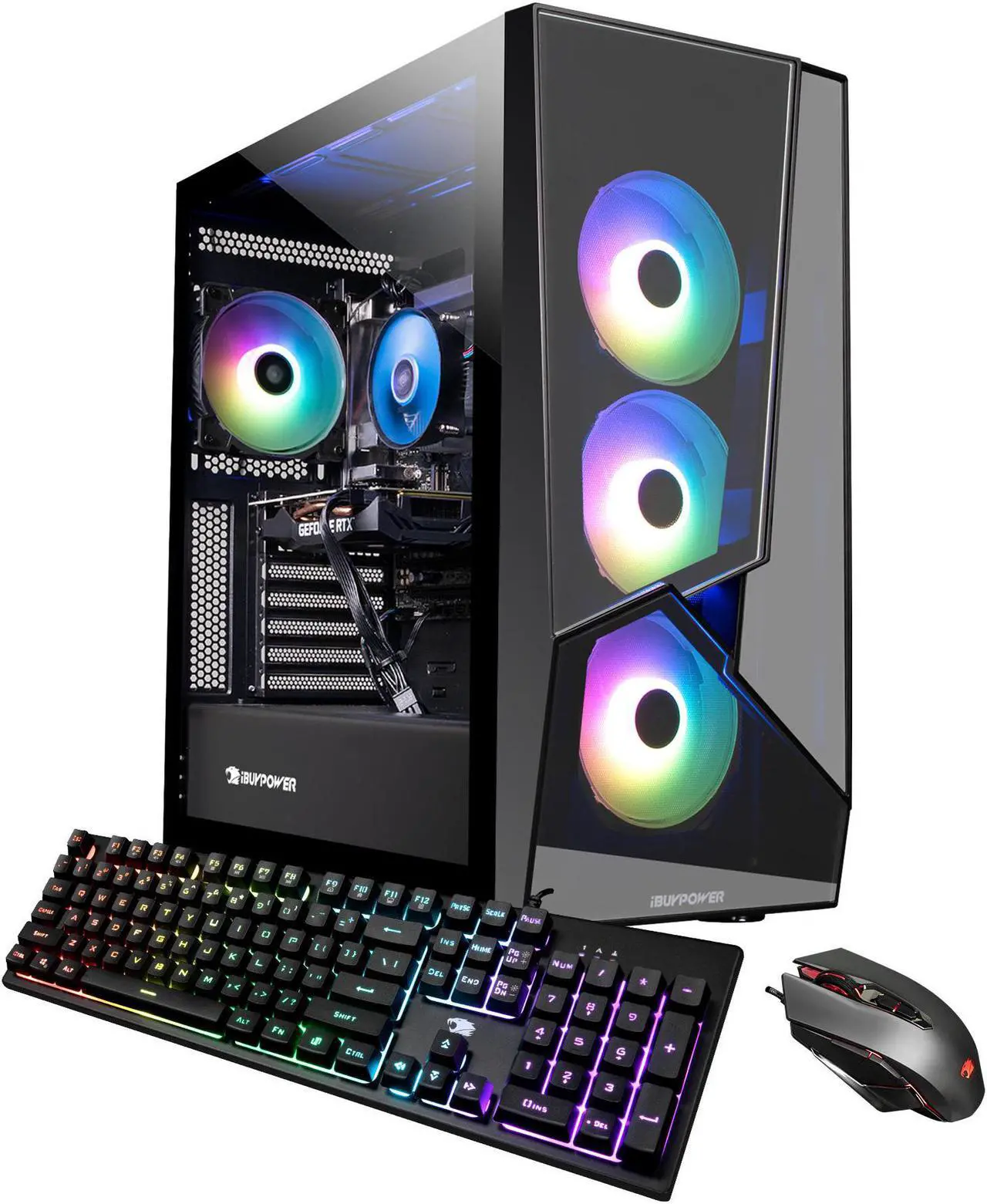 Main image of iBUYPOWER - Slate5MR243i Gaming Desktop - Intel i7 11700F - 16GB Memory - AMD Radeon RX 6600 8GB - 480SSD+1TB HDD - Black