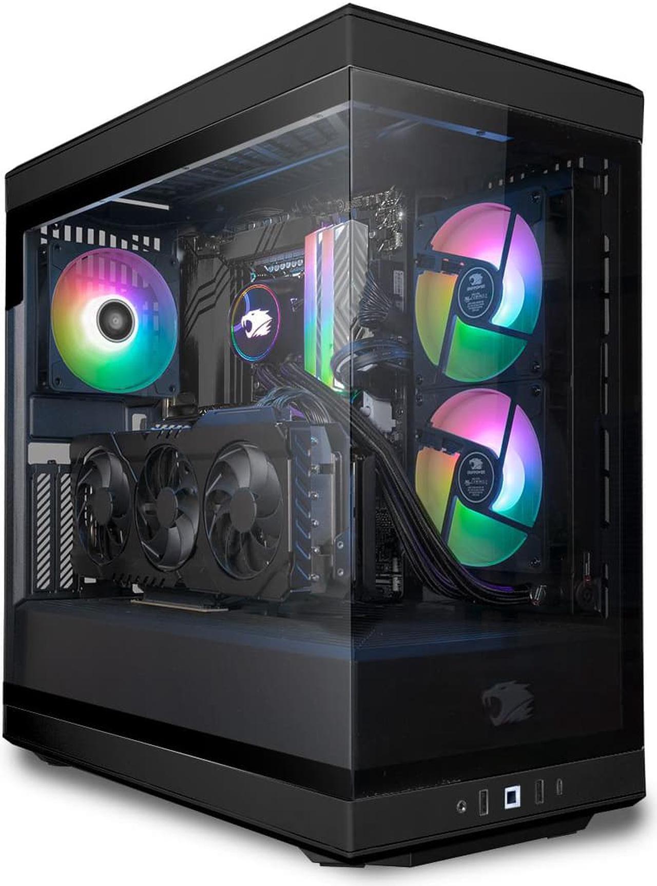 Alt view image 2 of 6 - iBUYPOWER Gaming PC Desktop Y40311A | AMD Ryzen 7 7700X 4.5 GHz (5.4 GHz Max Turbo) | GeForce RTX 4070 Ti 12 GB | 32GB 5200 MHz DDR5 RAM | 1TB NVMe + 1TB HDD | Windows 11 Home 64-bit