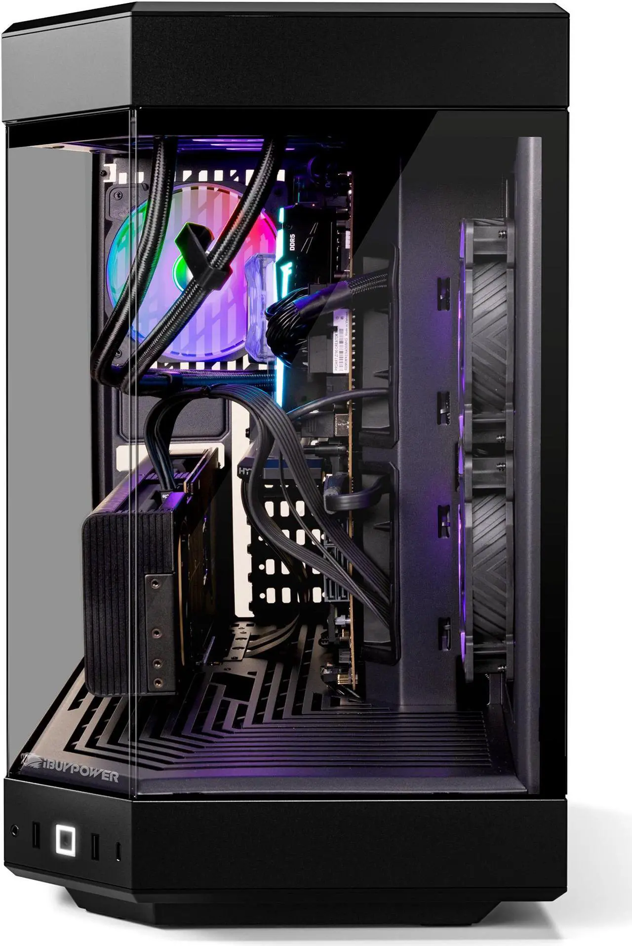 Alt view image 4 of 7 - iBUYPOWER Y60 Gaming Desktop - Intel Core i9 14900KF, NVIDIA GeForce RTX 4070 Super 12GB, 32GB DDR5 RGB RAM, 2TB NVMe SSD _Y60BI9N47S01