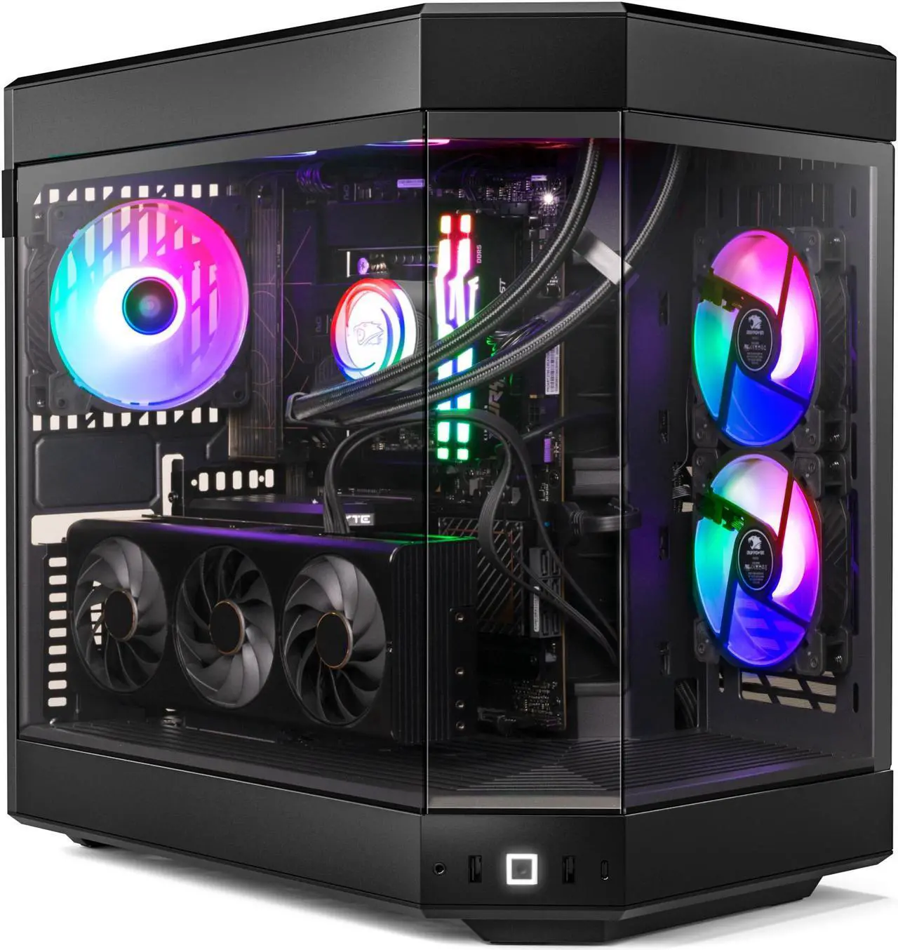 Alt view image 2 of 7 - iBUYPOWER Y60 Gaming Desktop - Intel Core i9 14900KF, NVIDIA GeForce RTX 4070 Super 12GB, 32GB DDR5 RGB RAM, 2TB NVMe SSD _Y60BI9N47S01