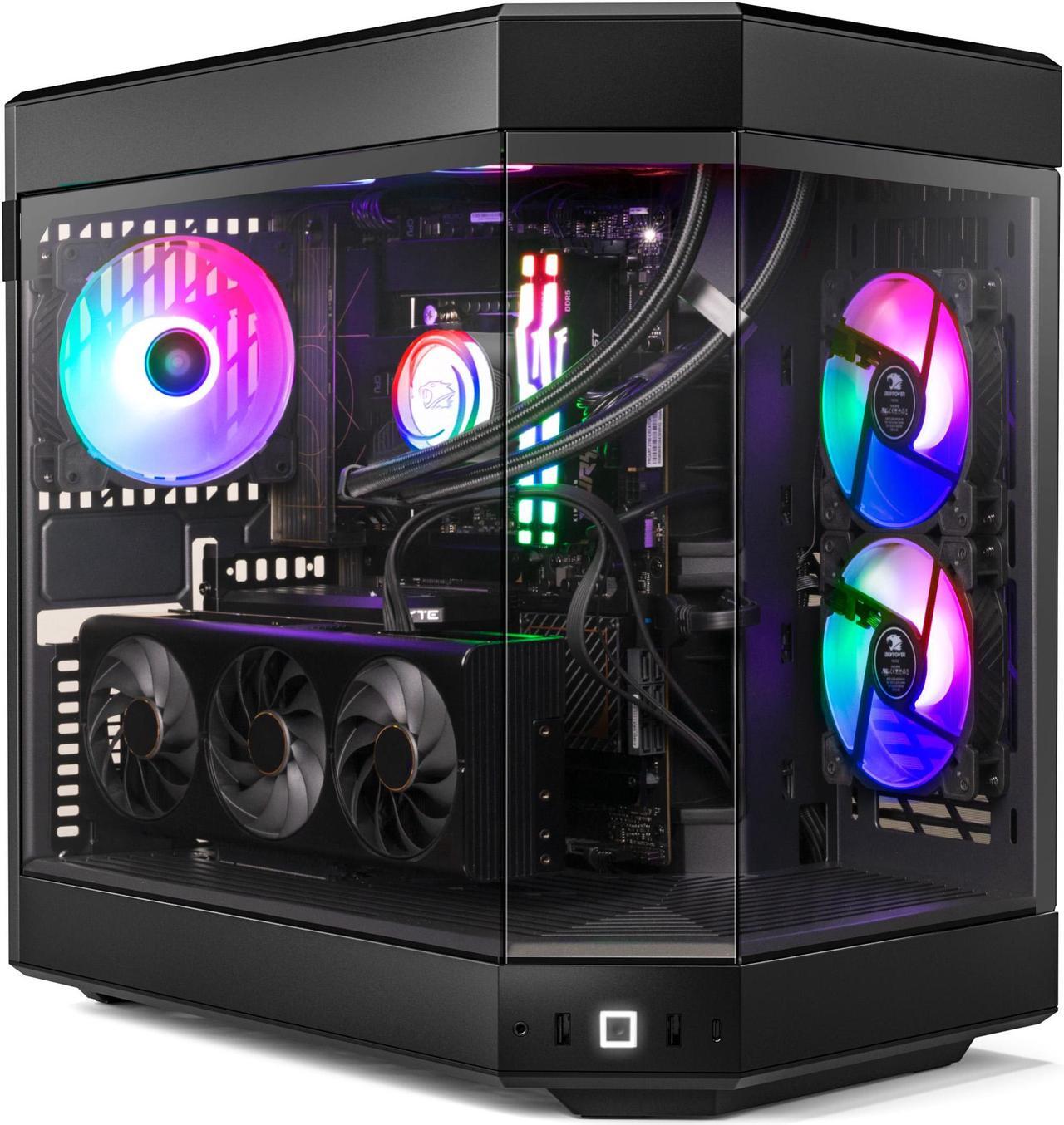 Alt view image 2 of 7 - iBUYPOWER Y60 Gaming Desktop - Intel Core i9 13900KF, NVIDIA GeForce RTX 4070 12GB, 32GB DDR5 RGB RAM, 1TB NVMe SSD _Y60BI9N4703
